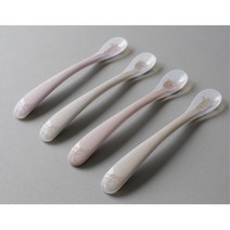 친구출산선물 동물그림 이유식스푼 자기주도 8개월 아기이유식 실용적 앙증맞은 아기, 그레이(기린)