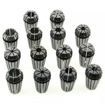 14pcs ER11 CNC 밀링 커터 조각 기계 콜렛 탄성 고정 장치 1-8mm, [01]