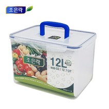 조은락 투명 밀폐용기 4L~12L 냉장고정리 반찬통 김치통, 1개