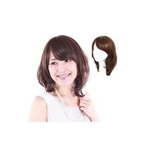 나는 건강 가발 미디엄 우아 미디엄 가발 가발 여성용 풀위그 내열 M3C7 의료용 베이스+인모믹스 C9 약간 밝은갈색