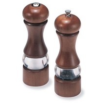 Olde Thompson 6 카페 우드 페퍼 밀 소금 쉐이커 세트
