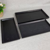 오메가키친 흑 후식목쟁반 3사이즈, D-09. 흑후식목쟁반