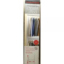 크롬 이중 걸이 옷장 봉