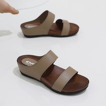 제이슈 초경량 가죽 한걸음 슬리퍼 4cm