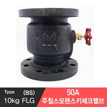 10k 플랜지 주철 스모렌스키 체크밸브 (BS타입) 50A, 1개