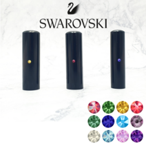 스와로브스키 큐빅 탄생석 개인 통장 은행 인감 아기 수제도장, 아쿠아마린+5푼(15mm)+기본지갑