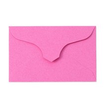 컬러 미니 카드 증명사진 쿠폰 종이 봉투 100개 명함봉투, 100매, 핫핑크