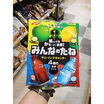 일본 노벨 사과 레몬 콜라 사이다 4가지 맛 캔디 사탕 모두의 타네 88g, 기본