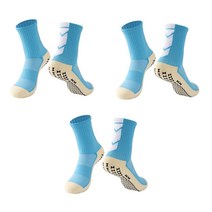 웰럽 프리미엄 NEW 논슬립양말 축구양말 스포츠양말 WL-1232, 스카이-3켤레