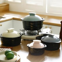 국산 ih 인덕션 사용 가능 내열 계란찜 뚝배기 솥밥 1인 찜기 무균열 미니 도자기 냄비, IH 인덕션 전용, 대, 1개
