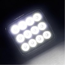 차량용 LED 써치라이트 화물차 선박 견인차 12V 24V 관광버스 윙바디 2.5톤 렉카차 캠핑카 작업장 공장 산업현장 용달차 포터 조명 자동차, SJ 201 화이트1개