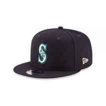 New Era 9Fifty MLB 시애틀 매리너스 베이직 네이비 스냅백 모자 11591005 원 사이즈543838