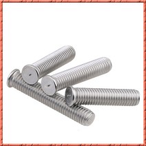 스터드용접기 50-100 개/묶음 M6/M8/M10 x L 스테인레스 스틸 스폿 용접 나사 DIN32501 플랜트 네일 스터드, 13 M6x50 (100PCS)