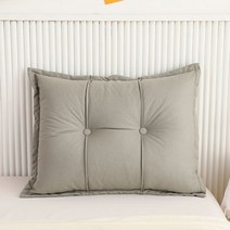 침대등쿠션 침대헤드쿠션 패브릭 침대 옆 대형 쿠션 장식 긴 쿠션 단색 방수 분리형 쿠션 신기술 AliExpress, qian ying hui+55x90cm 1Pc