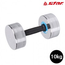 LF 조립식 아령 덤벨고밀도 도금아령 10kg 1개 중량조절 조립식덤벨 마트 뎀벨 거치대, 상세페이지 참조