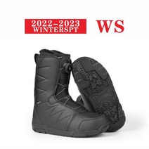 스노우보드 슈즈 스노보드 부츠 하이탑 신발 빠른 착용, C WS2022 경도 7