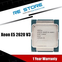 인텔 제온 E5 2620 V3 LGA 2011-3 CPU 프로세서 SR207 2.4Ghz 6 코어 85W 2620V3 지원 X99 마더 보드