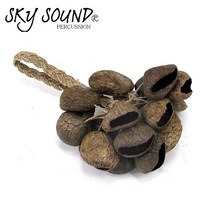 스카이사운드(Sky Sound) 열매껍질 쉐이커(로프손잡이) Pangi shaker/SHAK-14 효과악기 현음악기