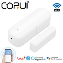 누가 왔는지 알려주는 문열림 알림기기CORUITuya ZigBee 와이파이 스마트 도어 윈도우 접속 센서 홈 무선, 02 Wifi Version