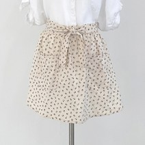 짧은 미니 허리 면 앞치마 꽃무늬 까페 유니폼 꽃집 화원 매장 식당 업소, 허리앞치마