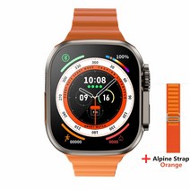 Z8 울트라 MAX 스마트 워치 시리즈 8 티타늄 합금 11 49mm 케이스 블루투스 통화 NFC ECG IP68 방수 Smartwatch 남자, [15] Gold O Alpine O