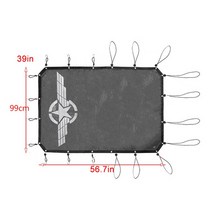 SUV루프박스 270도어닝 QM6루프탑텐트JIDIXIAN-자동차 지붕 상단 차양 커버 UV 자외선 차단 단열 네트 포드, 07 Black  E