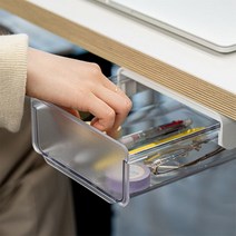 참신마켓 투명 슬라이딩 히든 틈새 수납 부착식 주방 책상 소품 정리 이사정리 집들이 선물 전문몰, Small