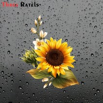 차량용 냉장고 온장고 캠핑용 이동식 3Rtels F34 3D 방수 해바라기 자동차 스티커 비닐 PV 데 칼 집 벽 창, 04 FC-34-C_04 40cm(15.75 inch)