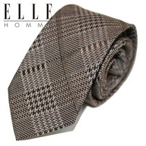엘르옴므 ELLE homme 엘르옴므 실크넥타이 - 슬림글렌 브라운 7cm
