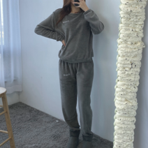 VANANA2 포근포근 수면 맨투맨 조거팬츠 상하의 홈웨어 투피스 세트 5color