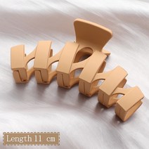 핸드프레스 가중공예 고정 철형 신제품 여성 패션 상어 클립 머리핀 헤어 액세서리 커피 블랙 아크릴 대형, 43 style-43