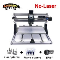 cnc 조각기 레이저 소형 미니 CNC3018 ER11 GRBL1.1 DIY 조각 기계 액세서리 레이저 커터 PCB 밀링 머신, 03 5.5w