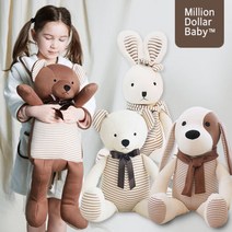 오가닉 애착 동물인형 XL 바디필로우 [밀리언달러베이비], 동물 종류:애착웅XL 브라운