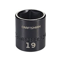 CRAFTSMAN 임팩트 소켓 얕은 미터법 3/8인치 드라이브 19MM(CMMT15847)