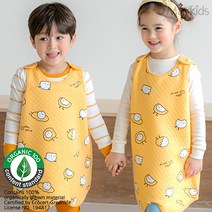 메이키즈 옐로프랜즈 오가닉 수면조끼