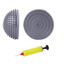 밸런스볼 하프짐볼 밸런스 균형 발란스 중심잡기 16cm pvc 스파이크 요가 반구 발 마사지 볼 고슴도치 반구 체력 필라테스 피트니스 운동 균형 기술, 회색