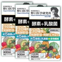 서플리먼트 노구치 연구소 효소 + 유산균 120 알갱이 * 3 개 세트 B00VKH98LY, One Size, One Color