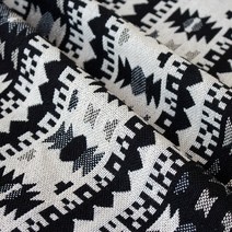 자수원단 두꺼운 색 코튼린넨 운남 여강시 에스닉스타일 쇼파 패브릭 거친황마 식당 술집바 개성 식탁보 장식천, T06-색 천블랙 컬러 3개 탄 1메