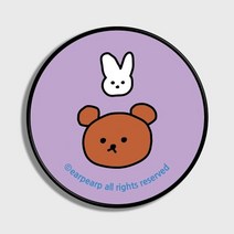 기타 바보사랑[바이인터내셔널주식회사] Bear and rabbit-purple(스마트톡), Whitebody