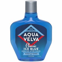Aqua Velva (미국직배) 1+1 아쿠아벨바 쿨링 애프터쉐이브 207ml After Shave for Men Classic Ice Blue 7 Ounce, 2개