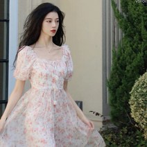 VSYOY 프렌치 첫사랑 플라워 벌룬 원피스