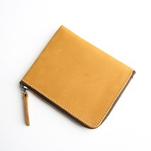 핸드메이드 가죽 반지갑 지퍼 머니클립 탑 소가죽 슬림 가죽 지갑 동전지갑