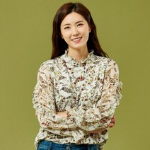 여성 쉬폰 플라워 러플 블라우스 LFTBL901_[2컬러]