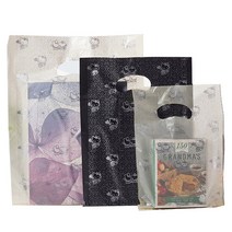 인터바겐 손잡이 PE 쇼핑 팬시봉투 링봉투 비닐 반투명 불투명 봉투 쇼핑백, 30호 100매 아이보리