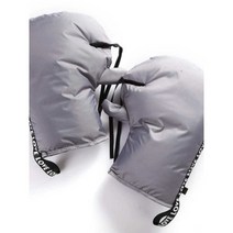 오토바이 전기 장갑 겨울 자전거 핸들 커버 방풍, 솔리드블랙