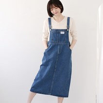 [웬디즈갤러리]포켓 멜빵 데님 원피스 IOP104
