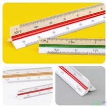 굿마켓 삼각스케일자, 15cm - 저배율