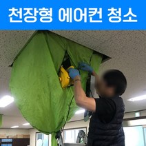 에어컨 청소 업체 벽걸이 스탠드 천장형 시스템 분해 청소 엘지 삼성 클린업플러스, 천장형 (4way)