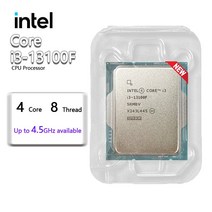 인텔 코어 i3 13100 CPU 프로세서 새로운 3.4 GHz 4 8 스레드 65W LGA, 한개옵션0