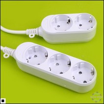 콘센트 접이식 안전삼각대 주차금지콘 통제콘 PC멀티탭, 2구 4.5M